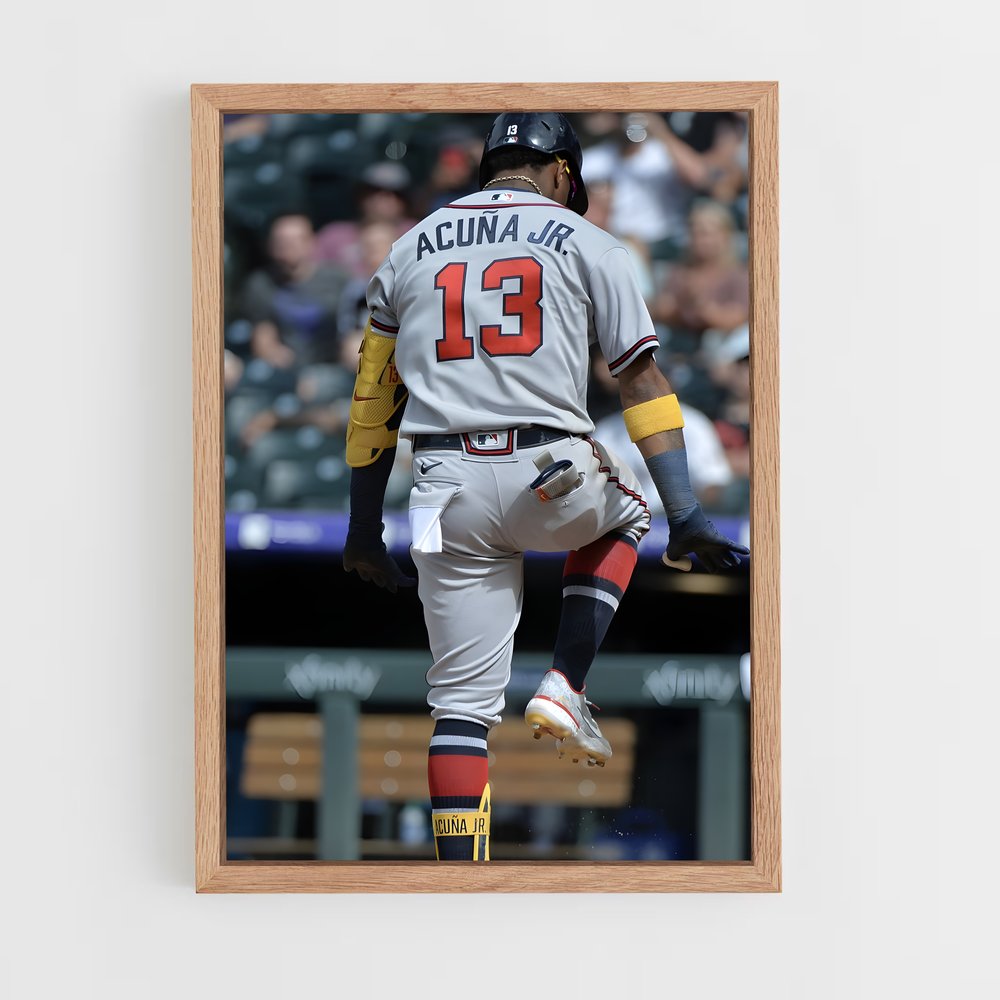 Poster Ronald acuna plate – affiche Baseball (vue 4)